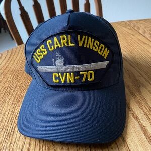 USS Carl Vinson CVN-70 Navy Blue Cap